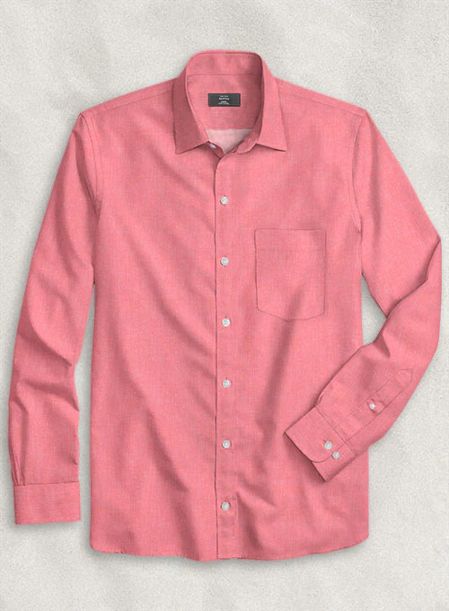 Pink Luxury Twill Shirt - Image 2