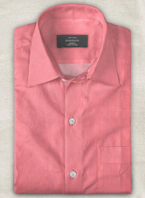 Pink Luxury Twill Shirt - Image 2