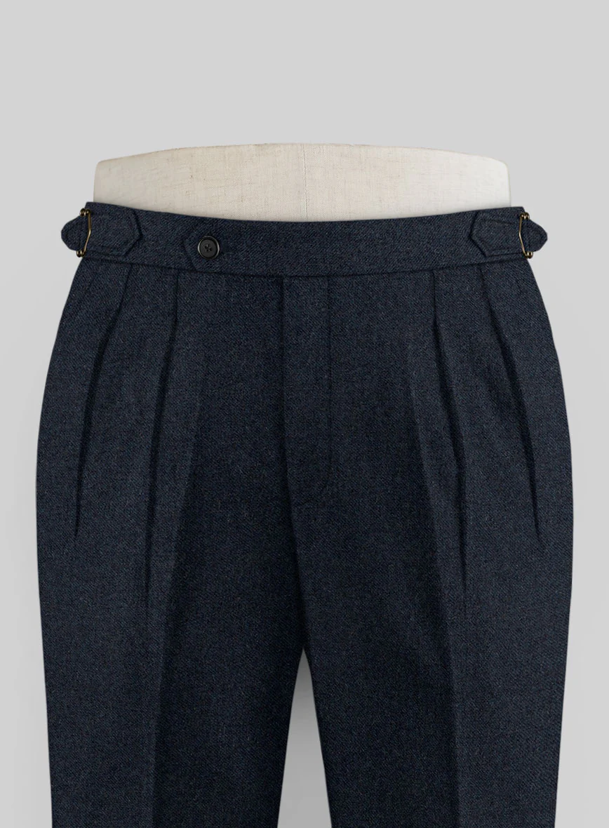 Playman Blue Denim Highland Tweed Trousers - Image 2