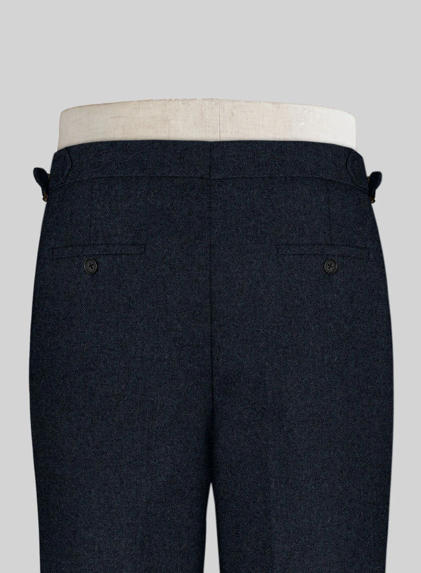 Playman Blue Denim Highland Tweed Trousers - Image 4