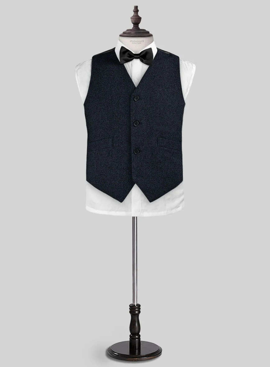 Playman Blue Denim Tweed Boys Suit - Image 3