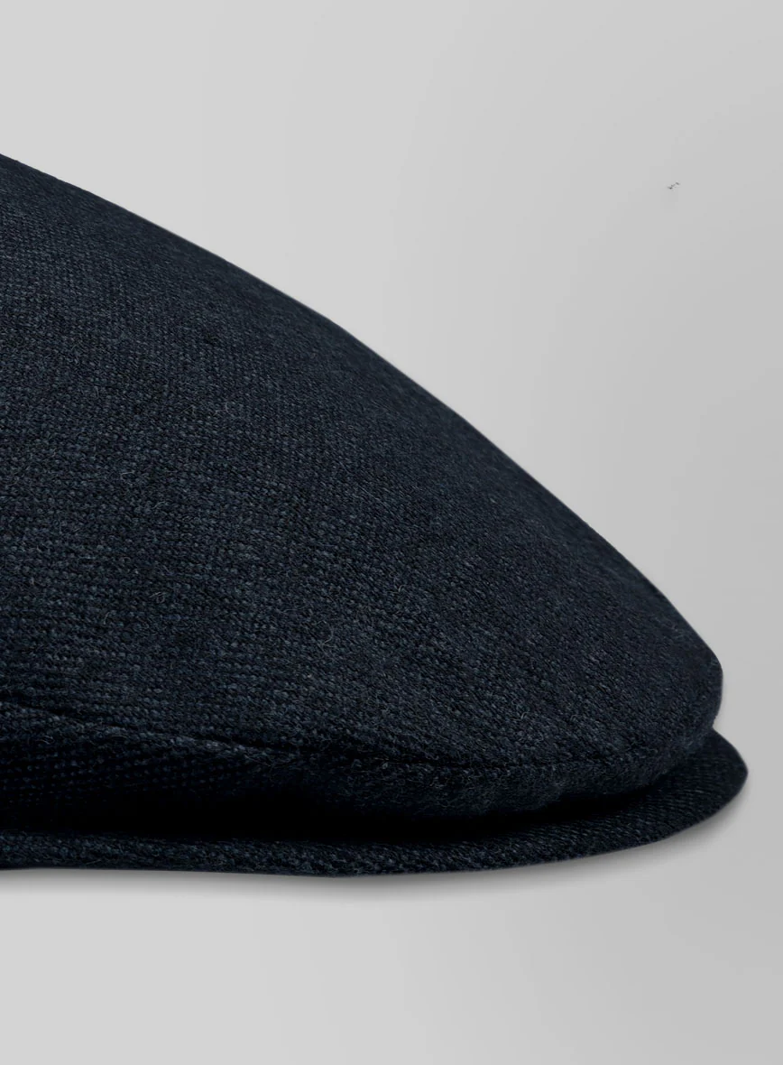 Playman Blue Denim Tweed Flat Cap - Image 3