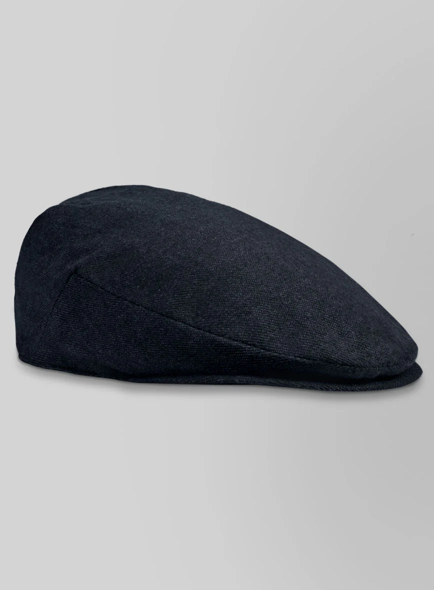 Playman Blue Denim Tweed Flat Cap - Image 4