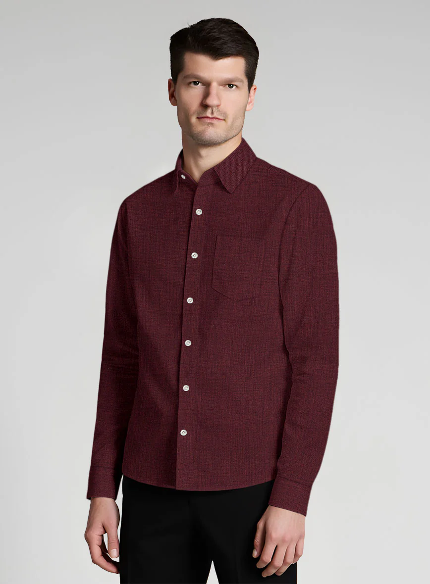 Plum Mist Cotton Shirt - Image 3