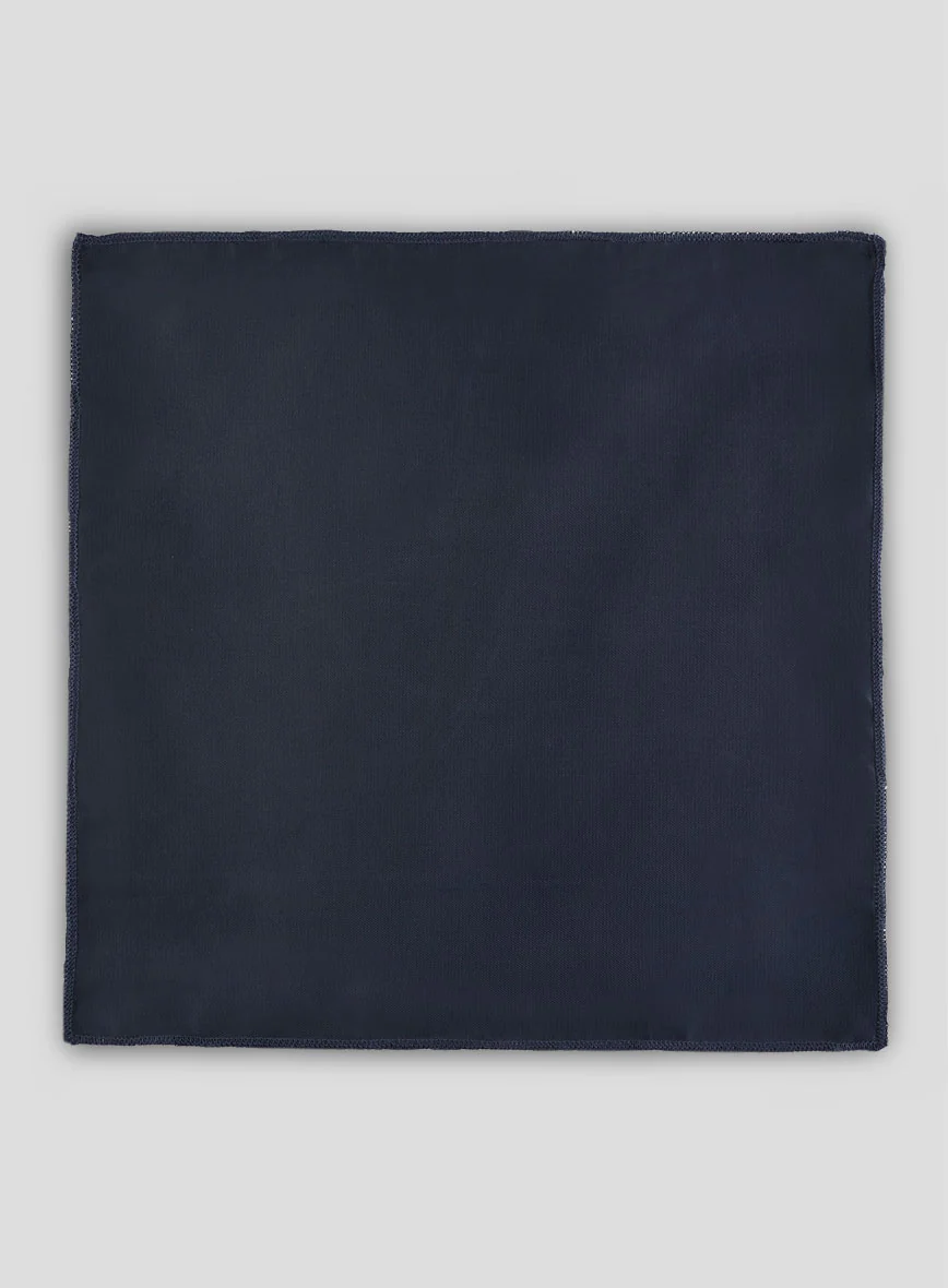 Satin Pocket Square - Blue - Image 3