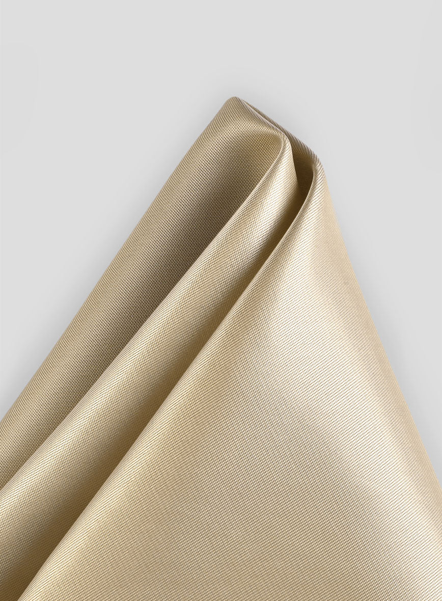 Satin Pocket Square - Golden Beige - Image 2