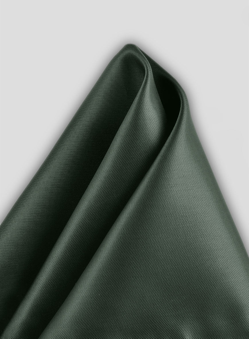 Satin Pocket Square - Green - Image 2
