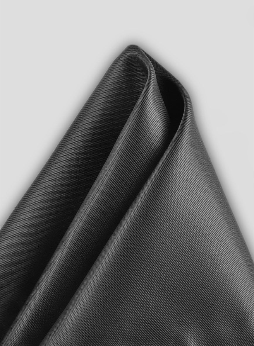 Satin Pocket Square - Steel Gray - Image 2