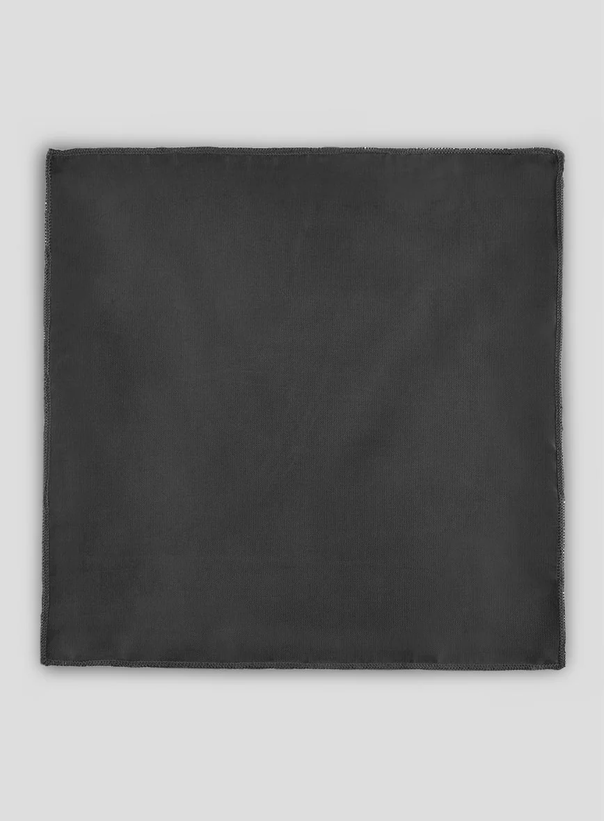 Satin Pocket Square - Steel Gray - Image 3