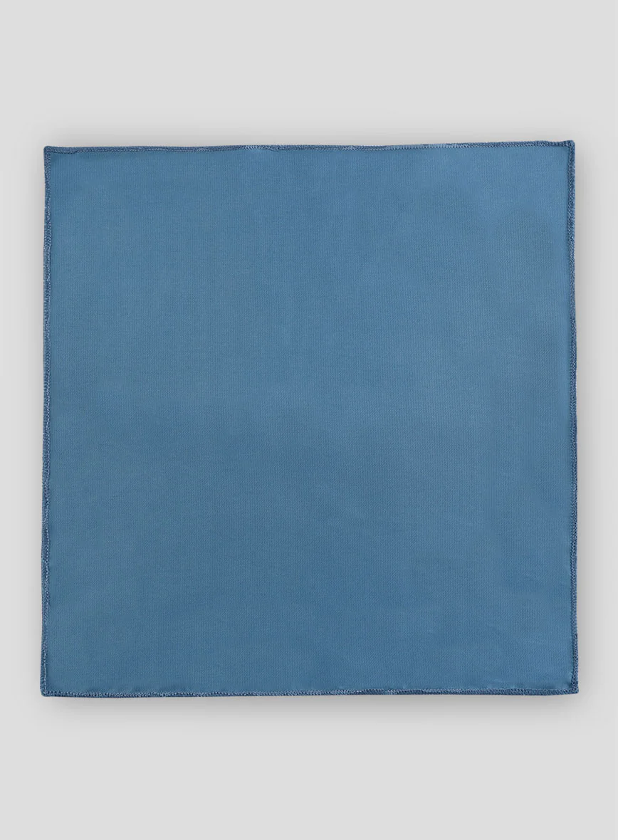 Satin Pocket Square - Turkish Blue - Image 3