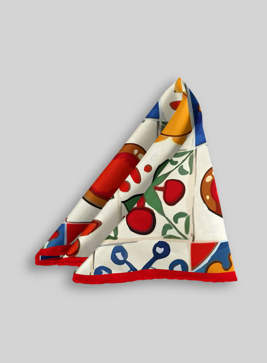 Pomelina Silk Pocket Square - Image 2