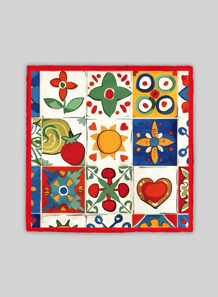 Pomelina Silk Pocket Square - Image 3
