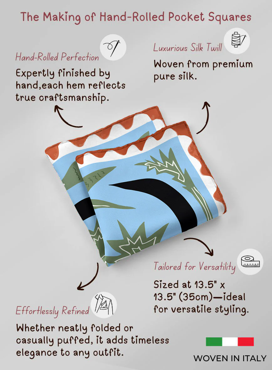Prismare Silk Pocket Square - Image 5