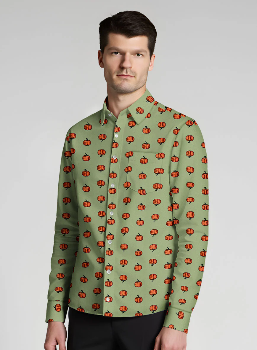 Pumpkin Cotton Shirt - Image 2