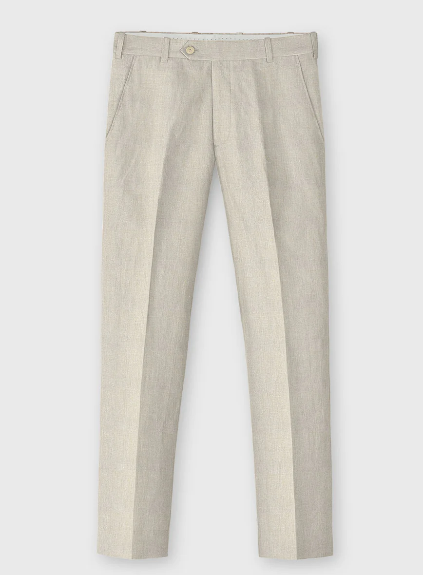 Barn Beige Linen Pants - Image 2