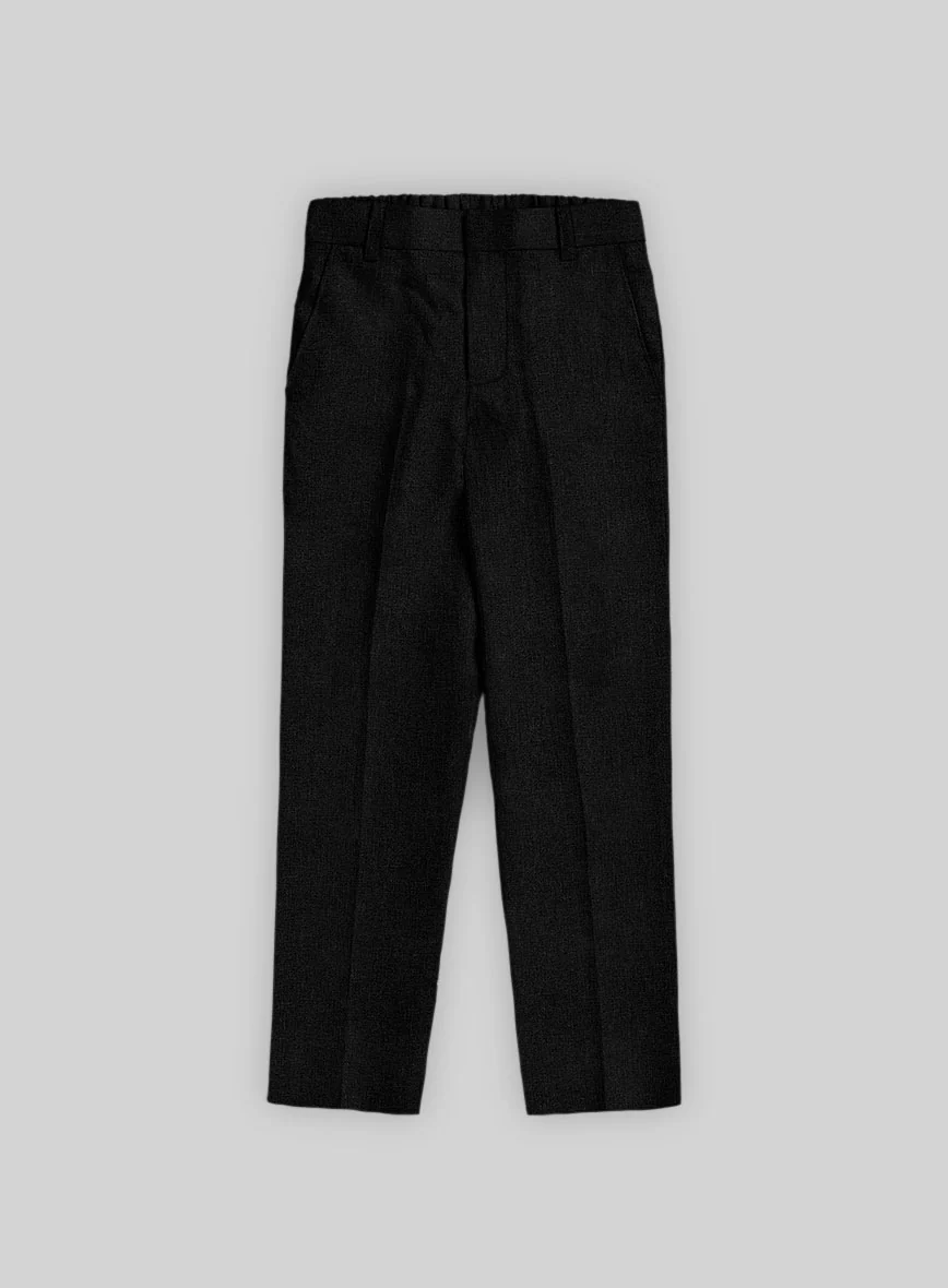 Black Linen Boys Suit - Image 4