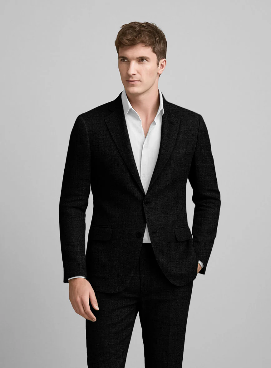 Black Linen Jacket - Image 2