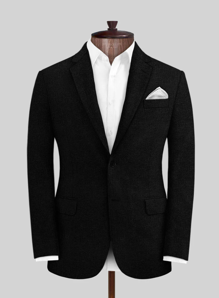 Black Linen Jacket - Image 3
