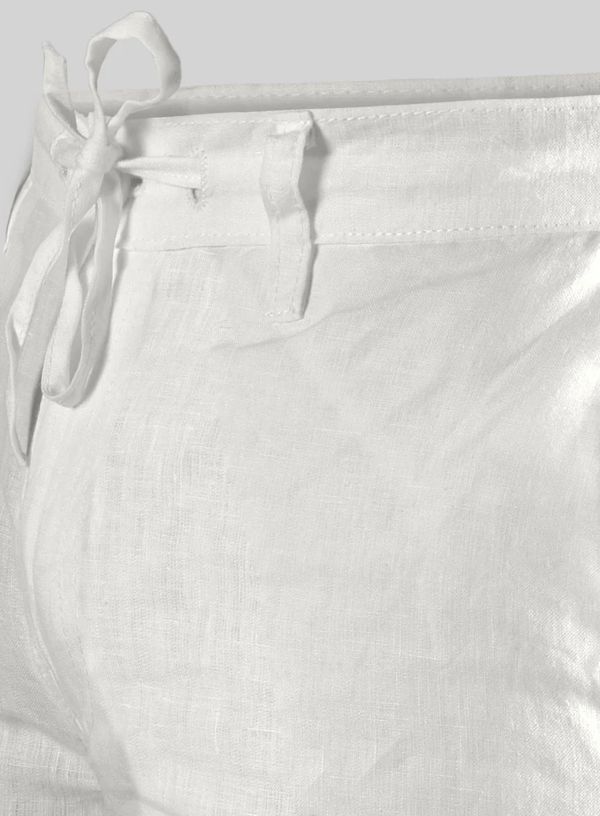Pure Linen Drawstring Pants - Image 4