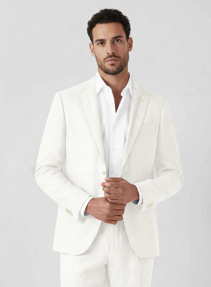 Natural Linen Jacket - Image 2