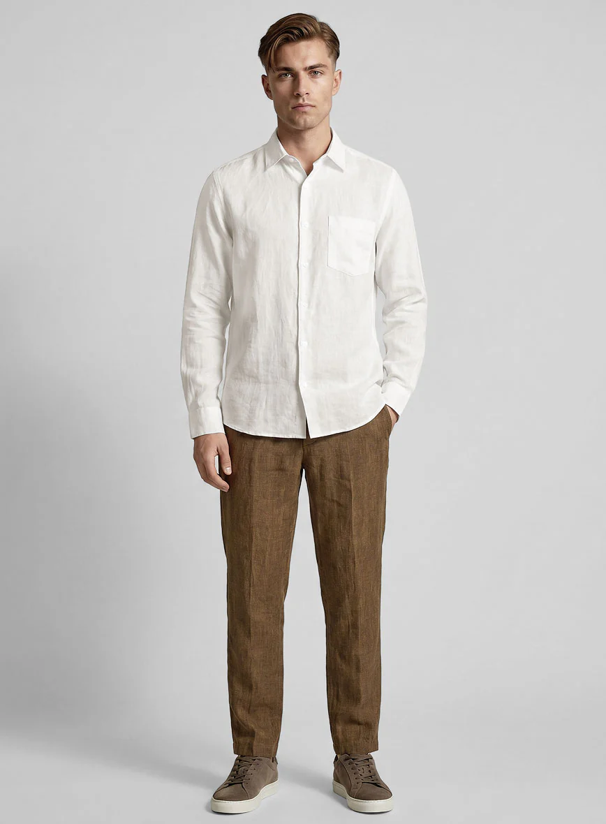 Pure Natural Linen Shirt - Image 4