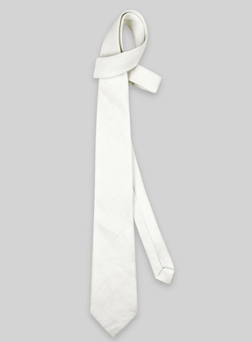 Linen Tie - Natural Linen - Image 2