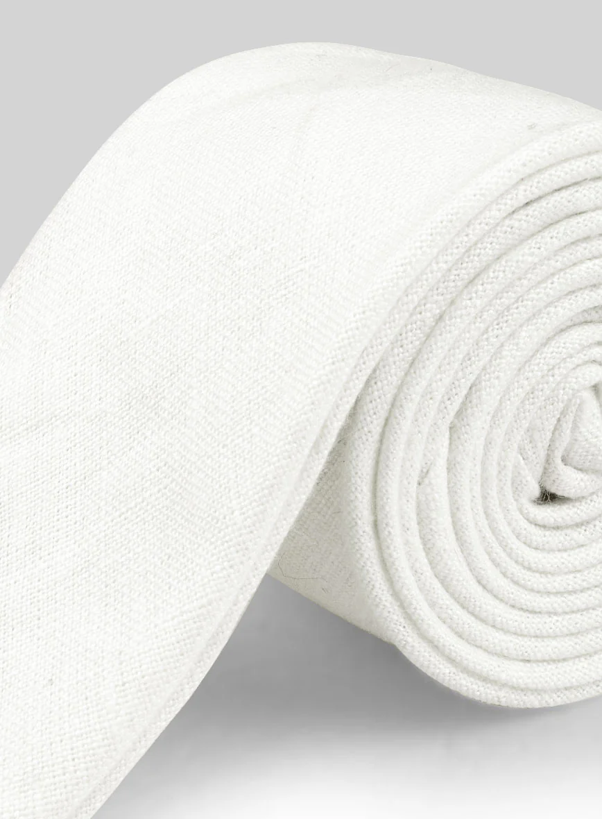 Linen Tie - Natural Linen - Image 3