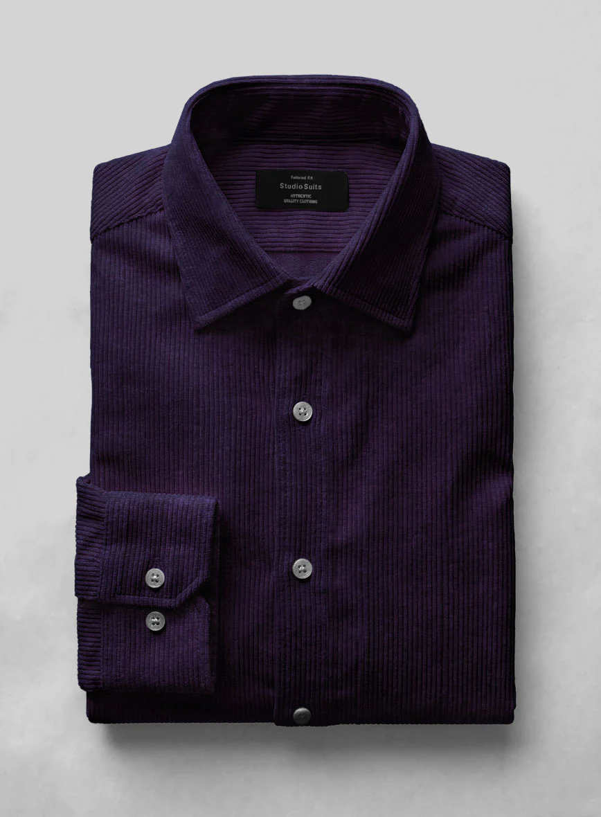 Purple Corduroy Shirt - Image 2