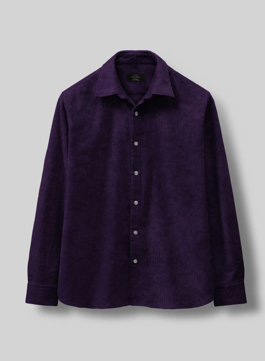 Purple Corduroy Shirt - Image 3
