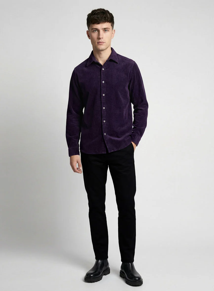 Purple Corduroy Shirt - Image 4