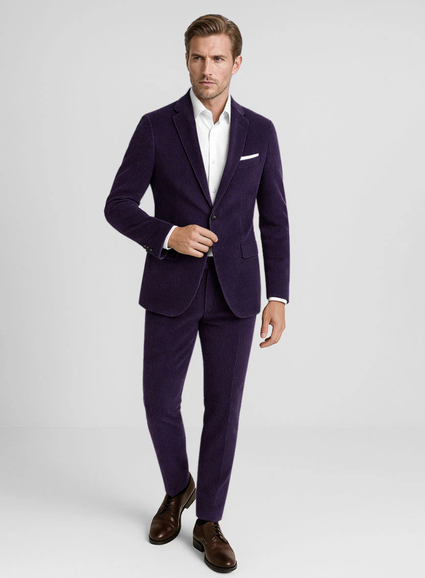 Purple Corduroy Suit