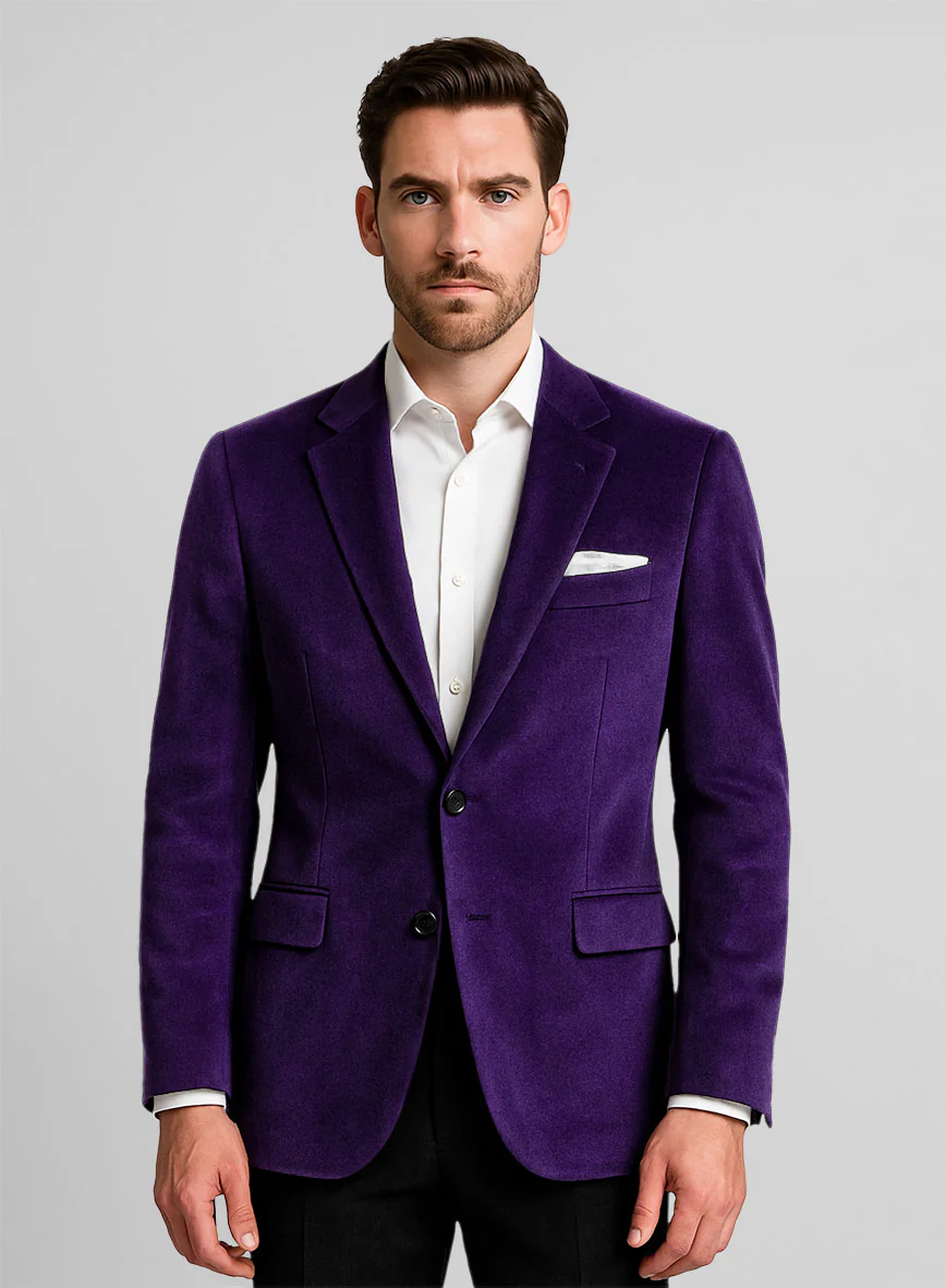 Purple Velvet Jacket - Image 2