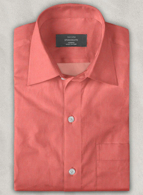 Red Luxury Twill Shirt - Image 2