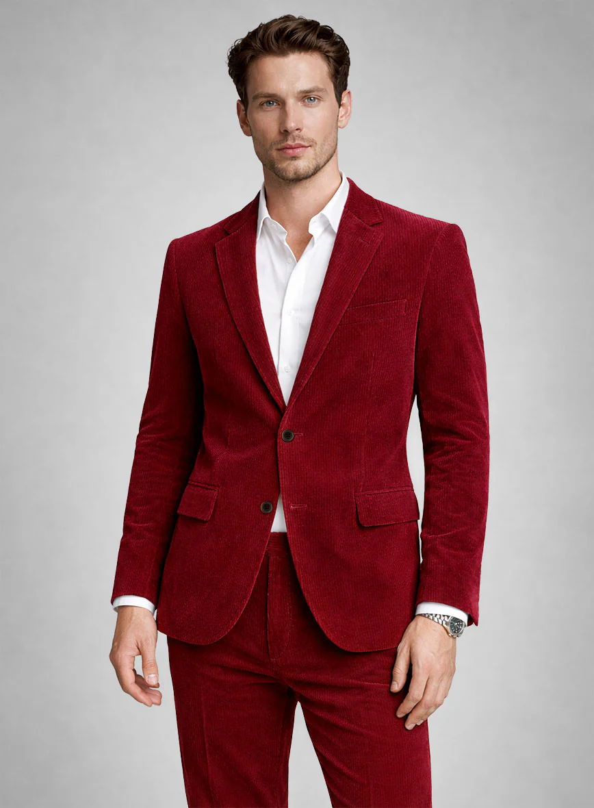 Red Corduroy Suit - Image 3