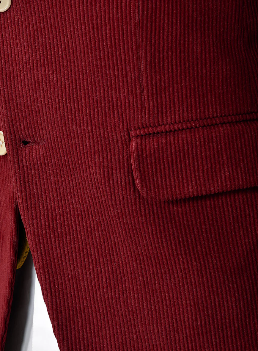 Red Yellow Corduroy Suit - Image 6