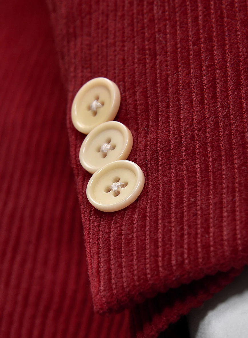 Red Yellow Corduroy Suit - Image 7
