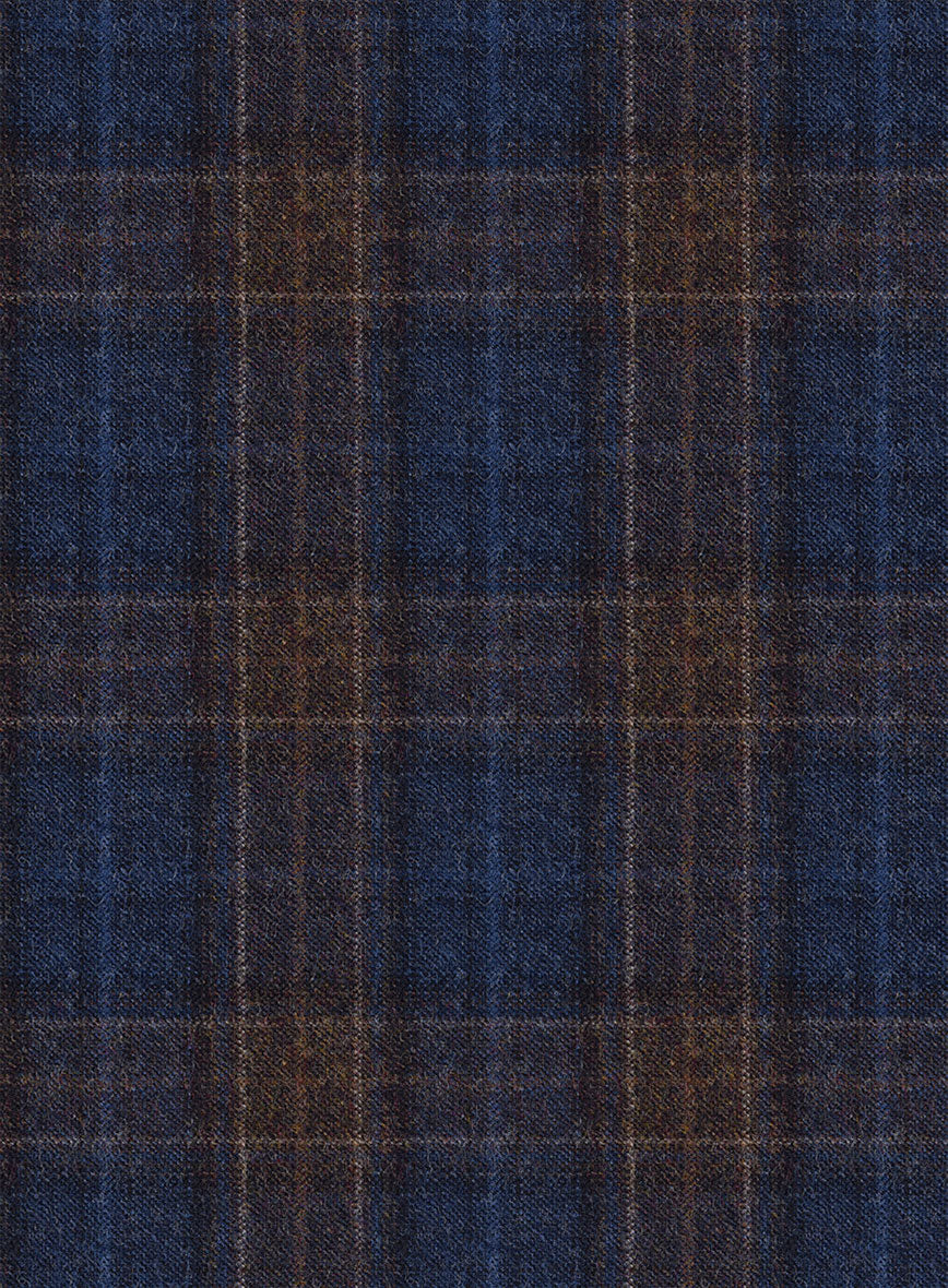 Reda Adlis Blue Checks Wool Jacket - Image 2