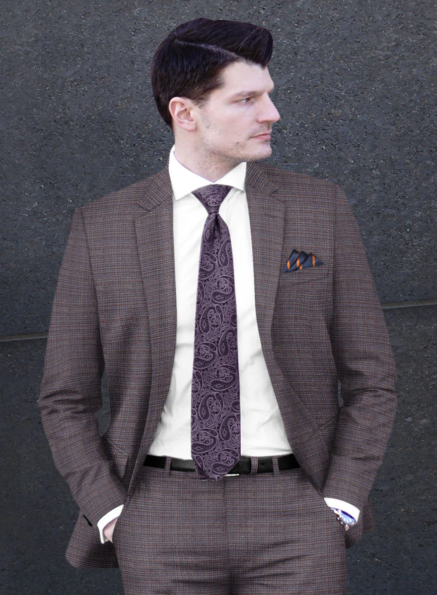 Reda Arijo Maroon Wool Jacket - Image 2