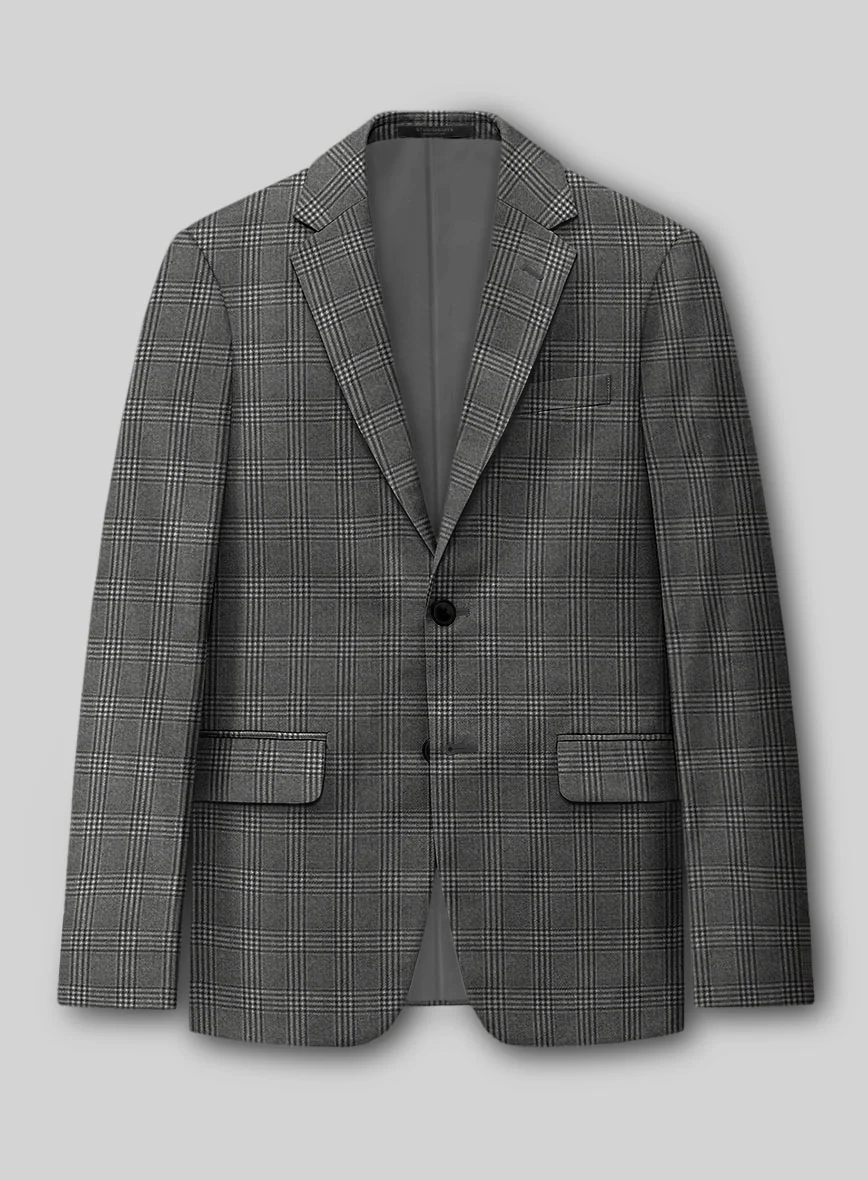 Reda Azelo Gray Checks Wool Suit - Image 3