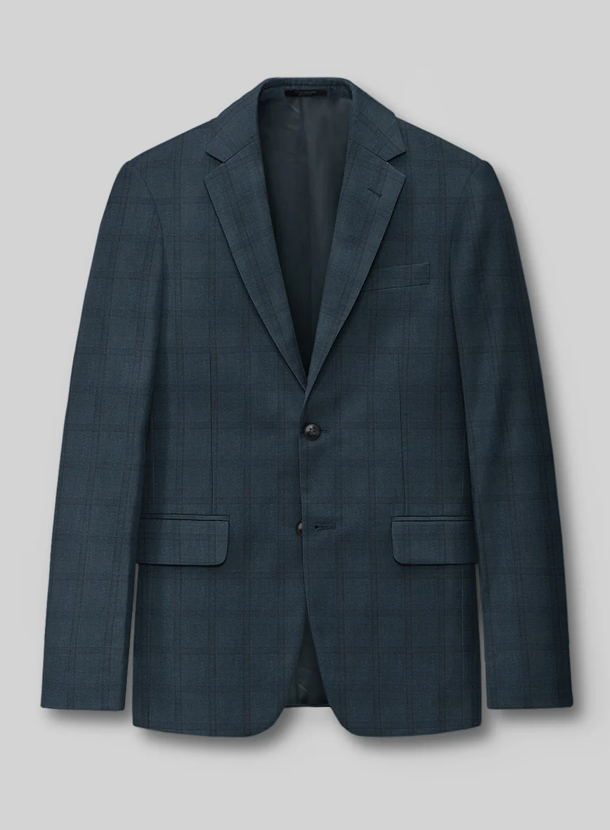 Reda Baltie Blue Checks Wool Suit - Image 2