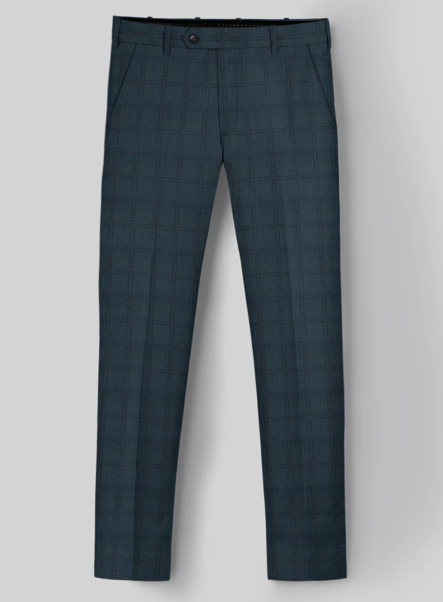 Reda Baltie Blue Checks Wool Suit - Image 4