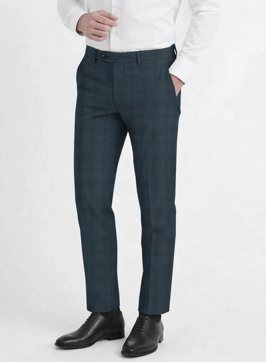 Reda Baltie Blue Checks Wool Suit - Image 5