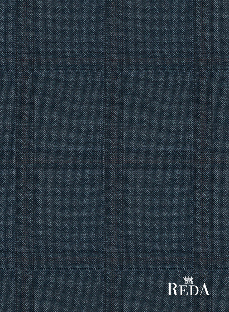 Reda Baltie Blue Checks Wool Suit - Image 7