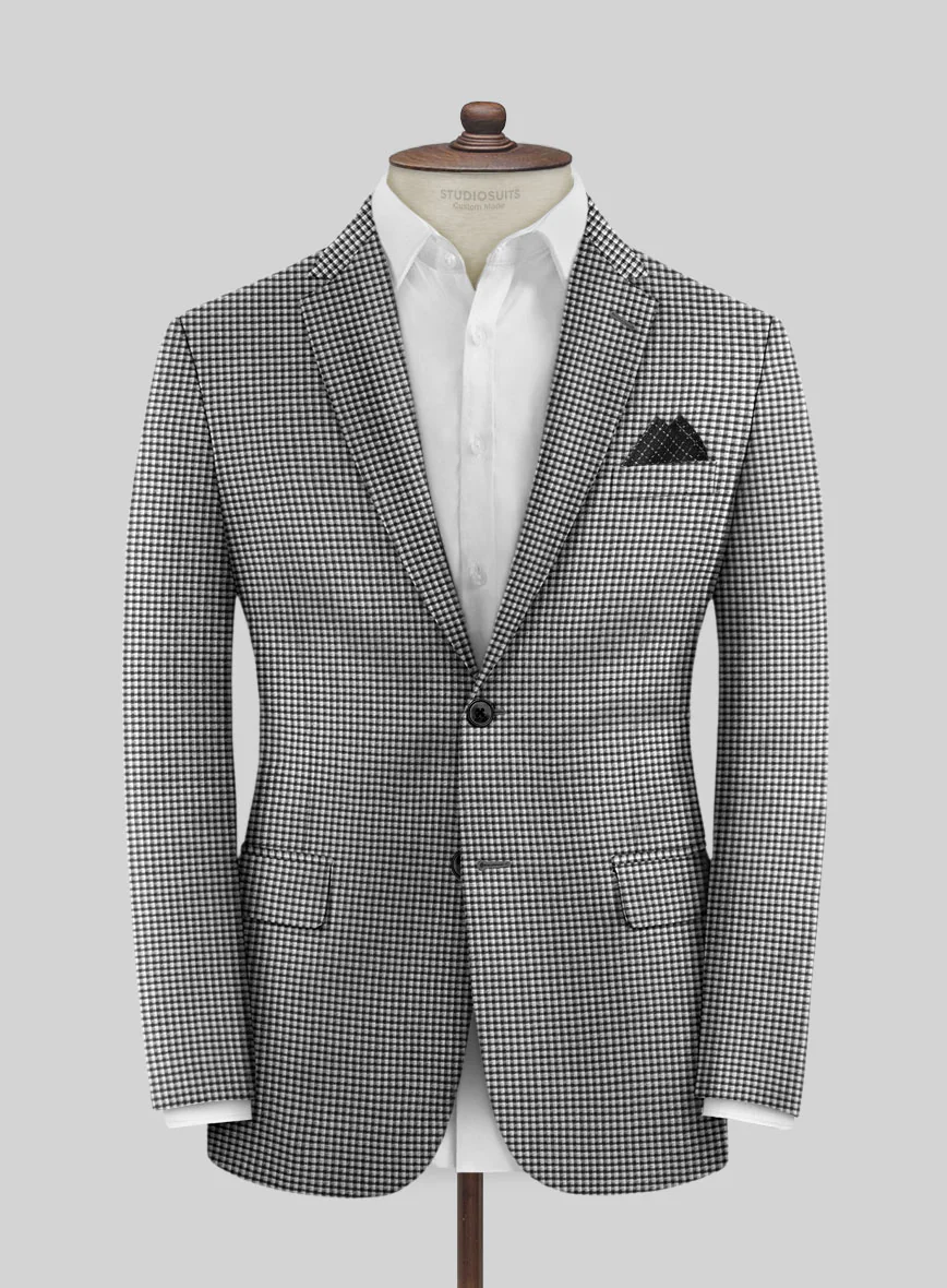 Reda Beltra Black Checks Wool Suit - Image 3