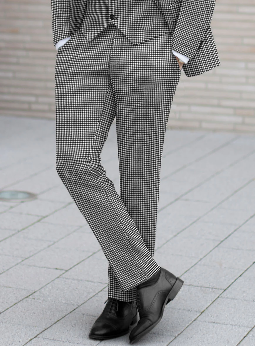 Reda Beltra Black Checks Wool Suit - Image 4