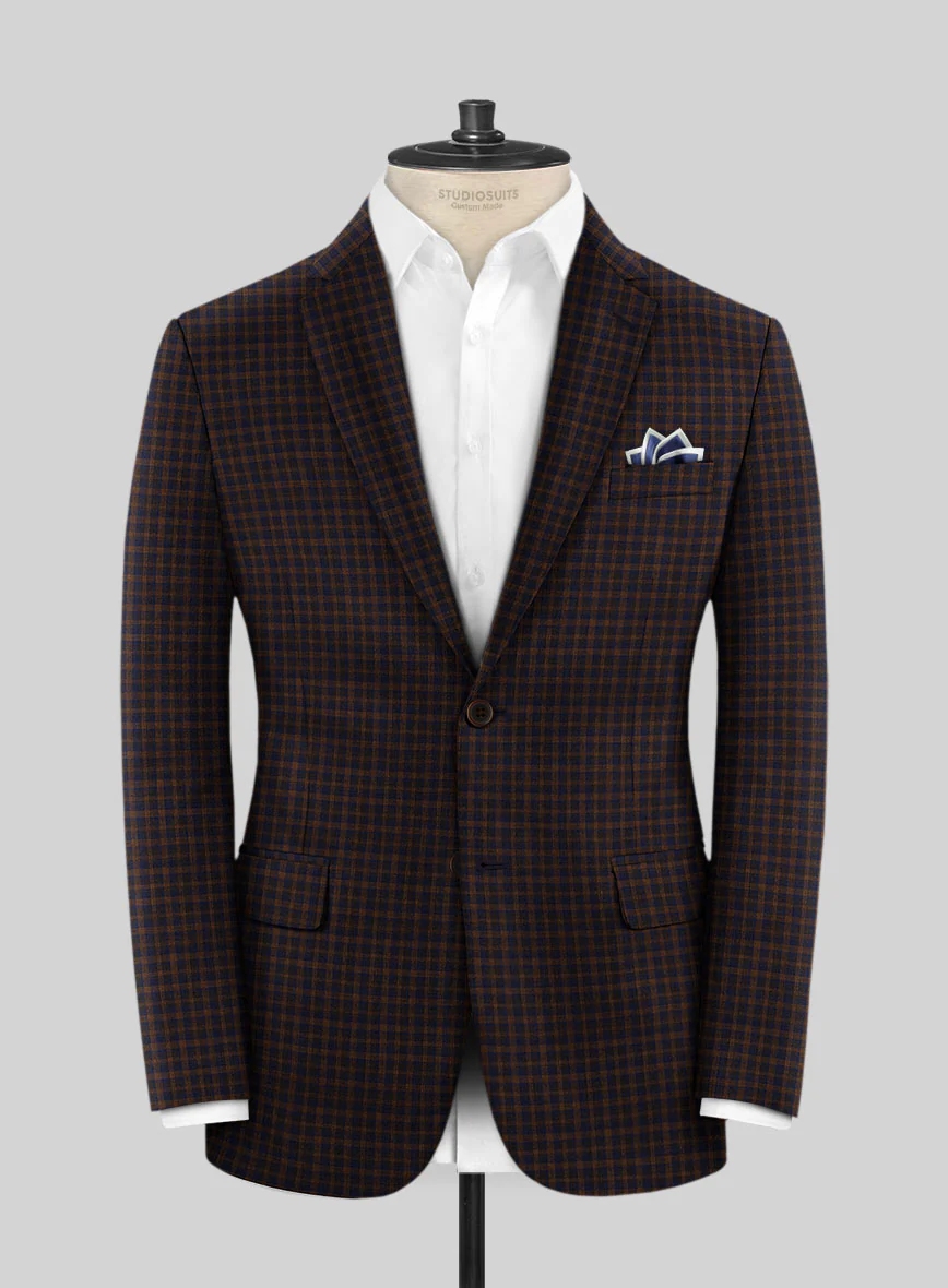 Reda Bistre Checks Wool Suit - Image 3