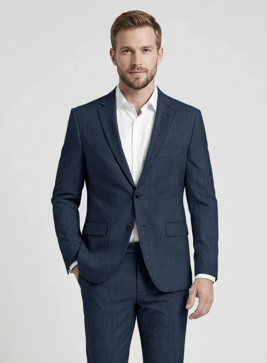 Reda Bond Blue Wool Jacket - Image 2