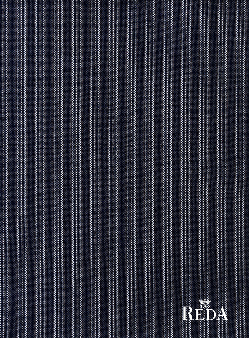 Reda Bravon Dark Blue Stripe Wool Suit - Image 7