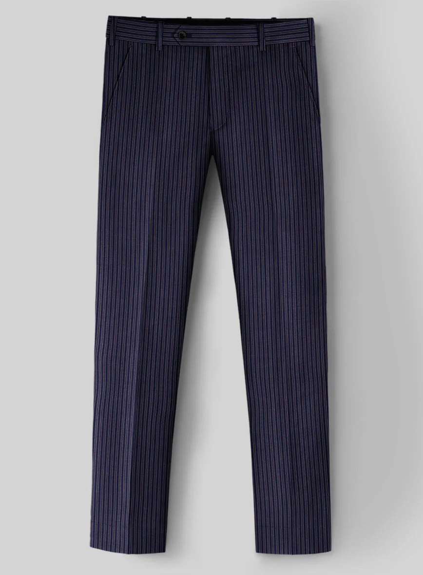 Reda Bravon Navy Blue Stripe Wool Suit - Image 5