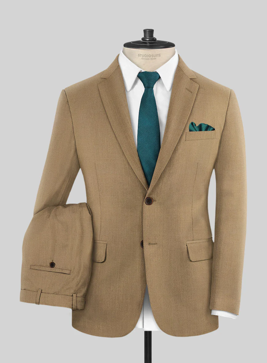 Reda British Khaki Wool Suit - Image 2